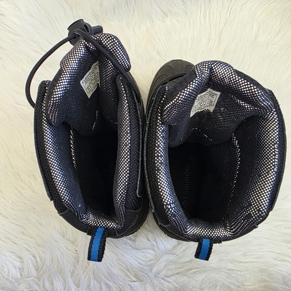 Columbia Kids Boys Girls Waterproof Black Snow Boots Size 5 Youth - Picture 8 of 12